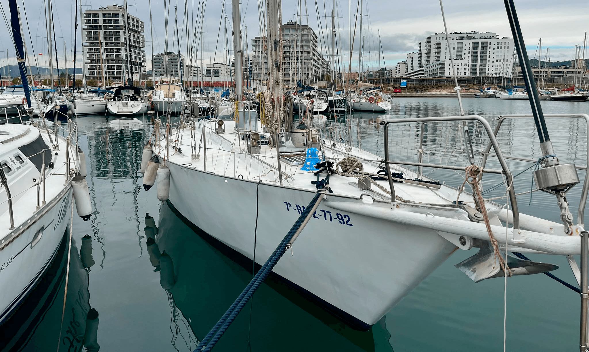 1983 Custom built boat Steel sailing yacht 16m – Damien design.